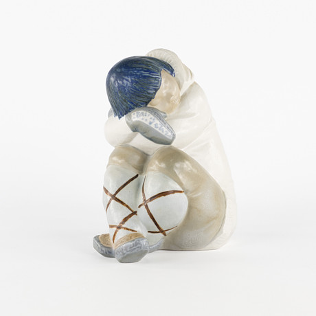 FIGURIN, inuit, Lladro. på auktion hos Karljohan Auktioner