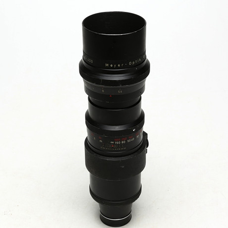 OBJEKTIV i fodral, Telemegor 5,5/400 Meyer-Optik Görlitz 2681112. på auktion hos Kalmar Auktionsverk