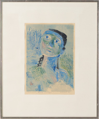 ARNO VIHALEMM (1911-1990). Monotypi, signerad och daterad 1951. på auktion hos Stockholms Auktionsverk Helsingborg