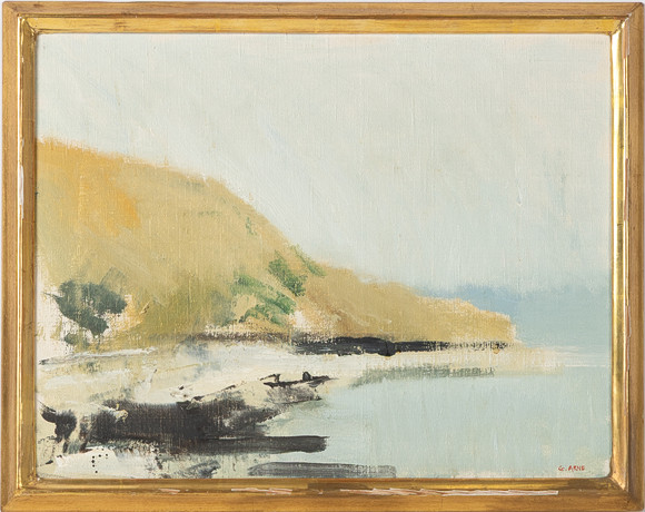 GUSTAV ARNE. "Udden", Arild, olja på duk. på auktion hos Stockholms Auktionsverk Helsingborg