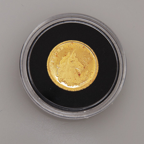 MYNT, guld, 5 yuan, Kina, 1996. på auktion hos Växjö Auktionskammare