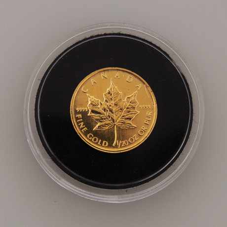 MYNT, guld, 1 dollar, Kanada, 2001. på auktion hos Växjö Auktionskammare