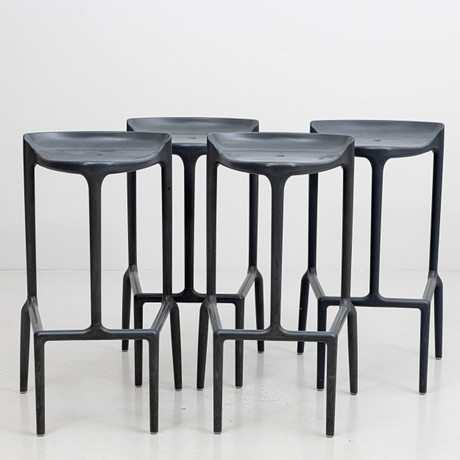 BARSTOLAR, 4 st, "Happy", plast, Archirivolto design, Pedrali, Italien. på auktion hos Auktionshuset Kolonn