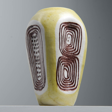 GUIDO GAMBONE. Vas, keramik, Italien, signerad, 1950/60-tal. på auktion hos Formstad Auktioner