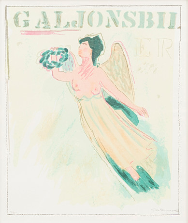 GÖSTA WERNER. "Galjonsbilder", färglitografi, signerad, numrerad och daterad, 33/260, -72. på auktion hos Auktionshuset Kolonn