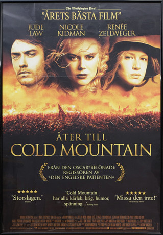 BIOAFFISCH "ÅTER TILL COLD MOUNTAIN". på auktion hos Kalmar Auktionsverk