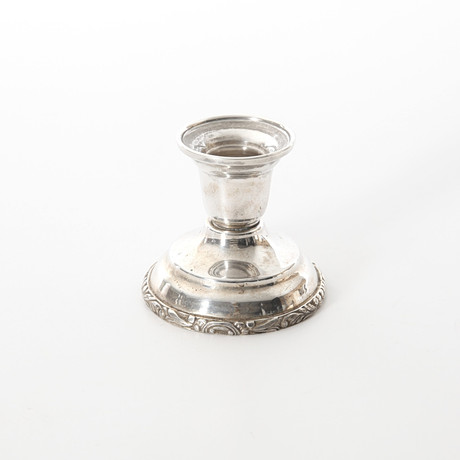 LJUSSTAKE, Sterlingsilver, Mexico. på auktion hos Auktionsverket Engelholm