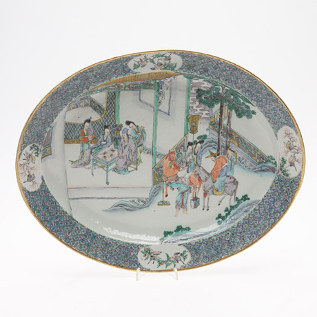 FAT, porslin. Famille Verte, Kina, Qing-dynastin, Daoguang, 1800-tal. på auktion hos Örebro Stadsauktioner