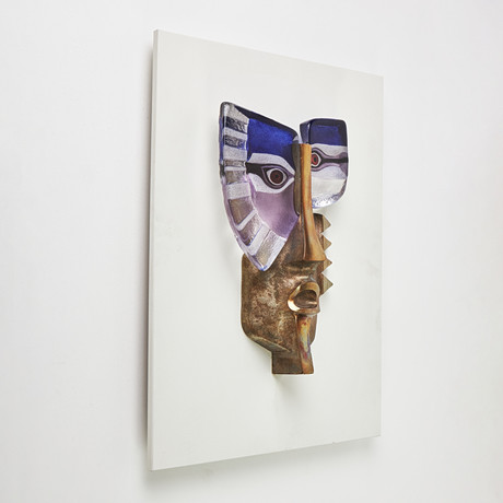 MATS JONASSON. Skulptur, glas och metall, Limited edition 13/29, signerad, Målerås. på auktion hos Stockholms Auktionsverk Magasin 5
