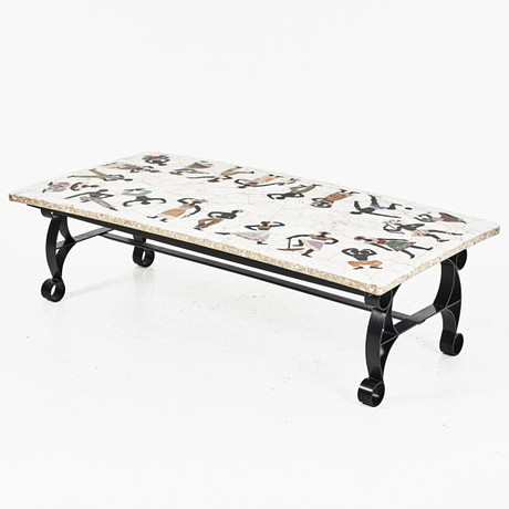 SOFFBORD skiva i mosaik, olika stenarter, Brasilien, 1900-tal. på auktion hos Stockholms Auktionsverk Magasin 5