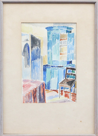 RAYMOND WALLENTIN. AKVARELL, signerad, 1958. på auktion hos Kalmar Auktionsverk