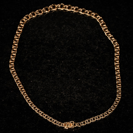 HALSBAND / BISMARCKLÄNK. 18K Guld 1900-tal. på auktion hos Norrlands Auktionsverk