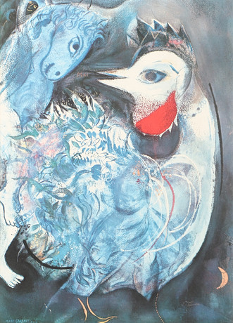 TRYCK. Efter Marc Chagall. på auktion hos Helsingborgs Auktionskammare