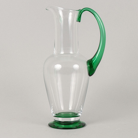 GUNNAR CYRÉN. Kanna, glas, "Nobel", Orrefors, formgiven 1991. på auktion hos Karlstad Hammarö Auktionsverk
