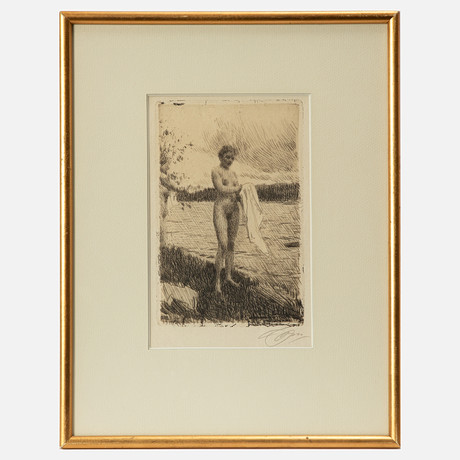 ANDERS ZORN. "Dalälven". på auktion hos Stockholms Auktionsverk Göteborg