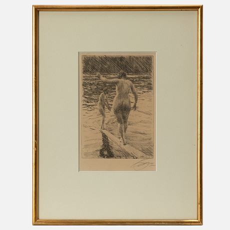 ANDERS ZORN. "Balans". på auktion hos Stockholms Auktionsverk Göteborg