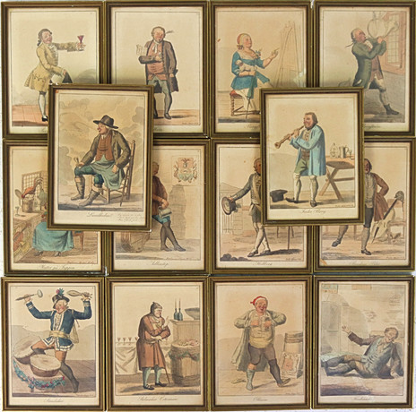 TRYCK 14 st, eft. etsningar, Fredmans Epistlar, 1900-tal. på auktion hos Höganäs Auktionsverk