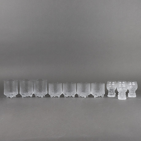 GLAS Iittala Kekkerit och Ultima Thule, Finland. på auktion hos Karlstad Hammarö Auktionsverk