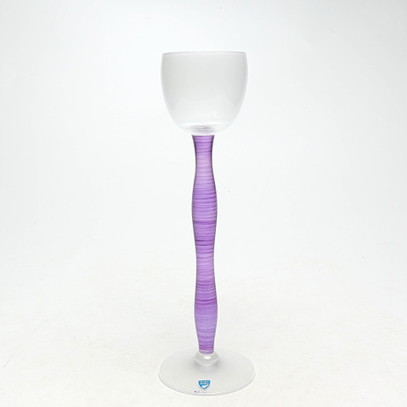 ANNE NILSSON. POKAL, glas, Orrefors. på auktion hos Kalmar Auktionsverk