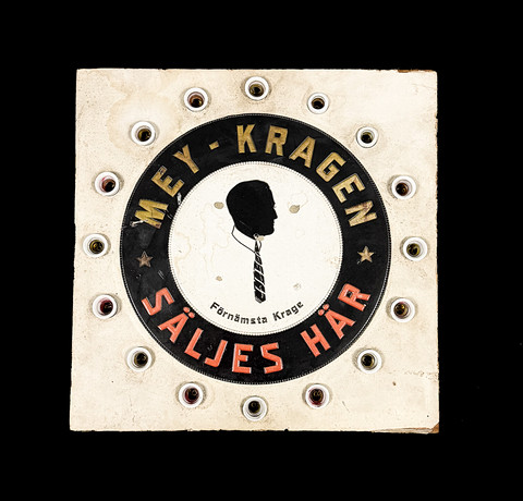 REKLAMSKYLT, "Mey Kragen", 1900-tal. på auktion hos Auktionshuset STO Bohuslän