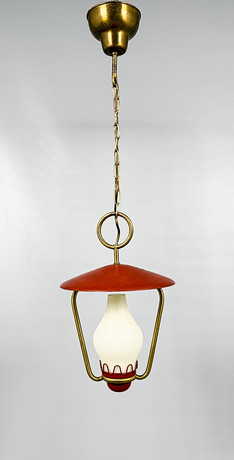 HANS BERGSTRÖM. TAKLAMPA, Swedish Modern, Ateljé Lyktan, Åhus, 1940-tal. på auktion hos Auktionshuset STO Bohuslän
