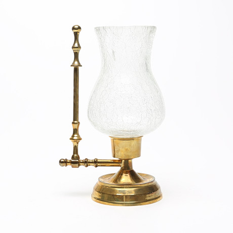 BORDSFOTOGENLAMPA, glas/metall. på auktion hos Kalmar Auktionsverk