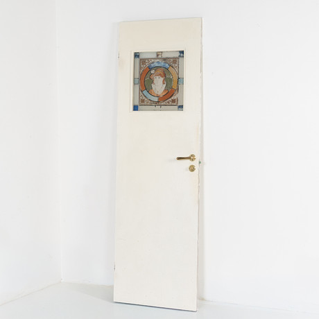 DÖRR med blyinfattat glas, 1900-tal. på auktion hos Stockholms Auktionsverk Helsingborg