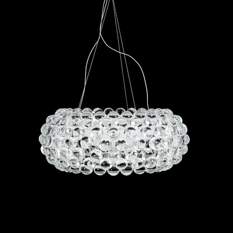 ELIANA GEROTTO. "Caboche", taklampa, för Foscarini, Italien, akrylplast, glas och aluminium. på auktion hos Stockholms Auktionsverk Sickla