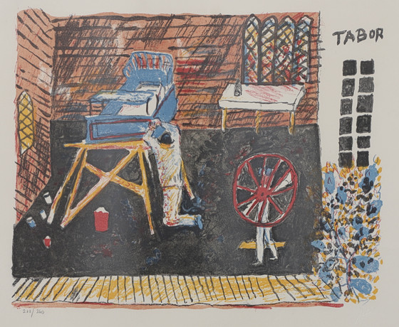 SVEN X:ET ERIXSON. Litografi, signerad och numrerad 288/360. på auktion hos Växjö Auktionskammare