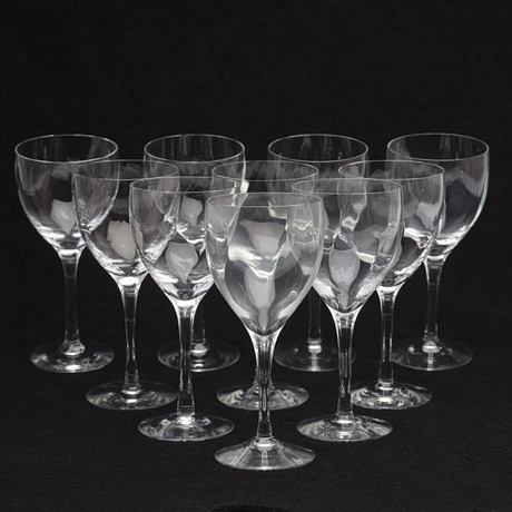 BERTIL VALLIEN. RÖDVINSGLAS, 10 stycken, "Chateau", Kosta Boda. på auktion hos Borås Auktionshall