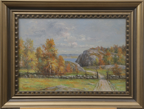 ANSELM DAHL. OLJA, på duk, signerad. på auktion hos Kalmar Auktionsverk