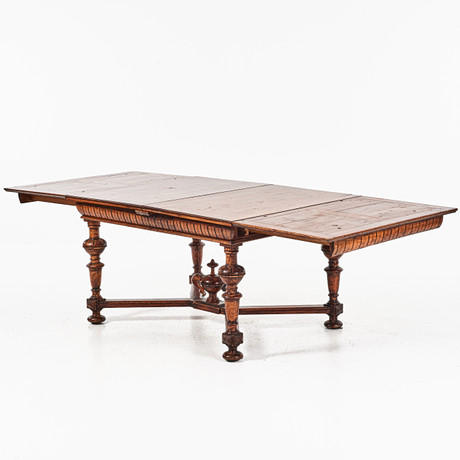 MATBORD, 1800-talets slut, ek, nyrenässans. på auktion hos Stockholms Auktionsverk Magasin 5