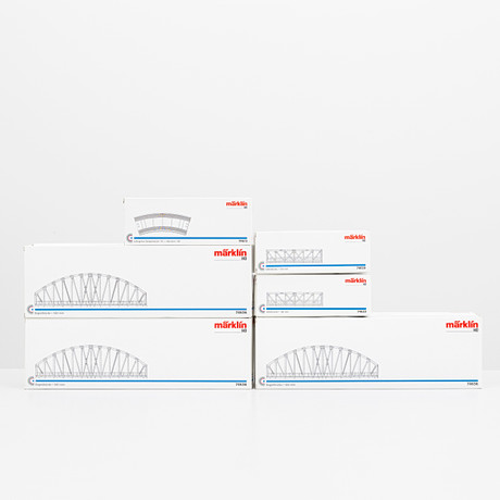 MÄRKLIN Brodelar, 3x74636, 2x74620 och 74613, instruktion, originalkartonger. på auktion hos Auktionshuset Kolonn