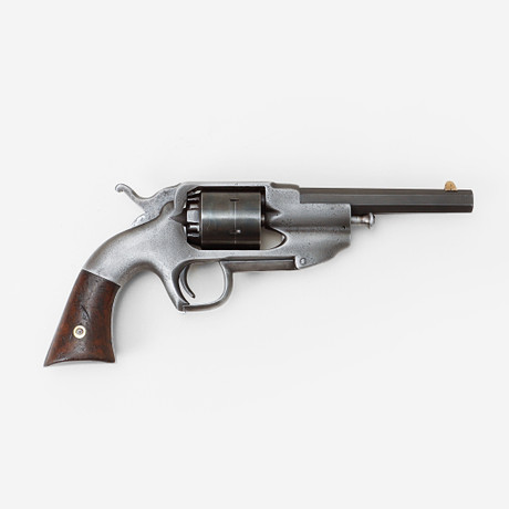 SLAGLÅSREVOLVER, Allen & Wheelock, USA, 1800-talets mitt. på auktion hos Göteborgs Auktionsverk
