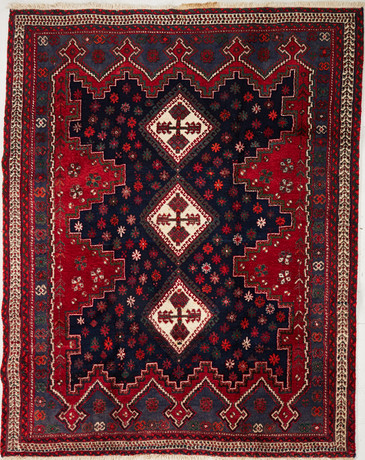 ORIENTMATTA, Afshar, Iran, ca 225x176 cm. på auktion hos Stockholms Auktionsverk Sickla