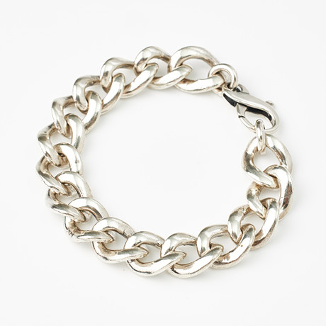 ARMBAND, sterlingsilver, ankarlänk, karbinhake. på auktion hos Stockholms Auktionsverk Magasin 5