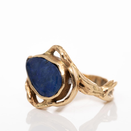 RING, 14K guld, Opal. på auktion hos Garpenhus Auktioner