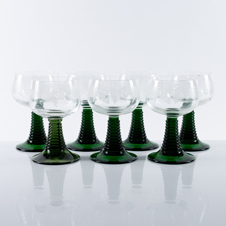 REMMARE, 6+1 st, glas, Frankrike, 1900-talets andra hälft. på auktion hos Auktionshuset Kolonn