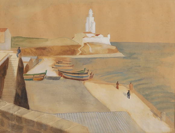 EWALD DAHLSKOG. Akvarell, signerad, daterad 1924. på auktion hos RA Auktionsverket Norrköping