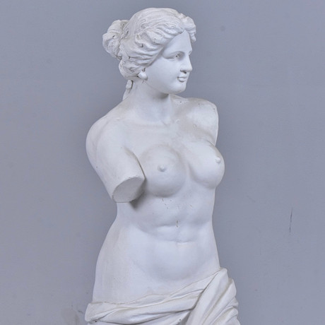 ESTHER EPPENS. Sculpture, form of naked sitting woman, terracotta