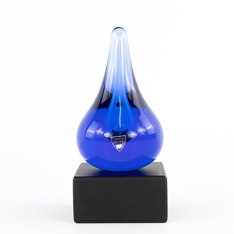 HELEN KRANTZ. skulptur, glas, Orrefors Expo, signerad. på auktion hos Karljohan Auktioner