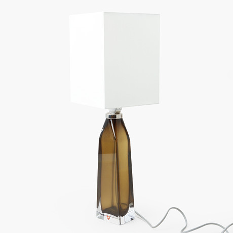 CARL FAGERLUND. Bordslampa, Orrefors. på auktion hos Göteborgs Auktionsverk