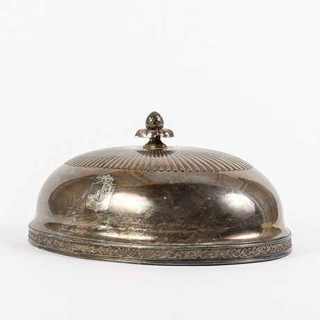 STEKHUV/CLOCHE Nysilver, 1900-talets första hälft. på auktion hos Karlstad Hammarö Auktionsverk