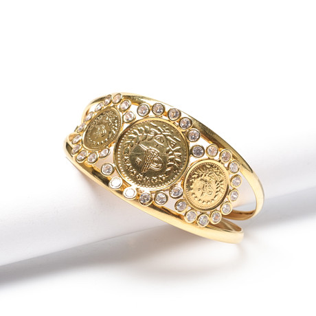 Stel ARMRING, med lås, 14K, Guld, vikt cirka 11 gram. på auktion hos Gomér & Andersson Linköping