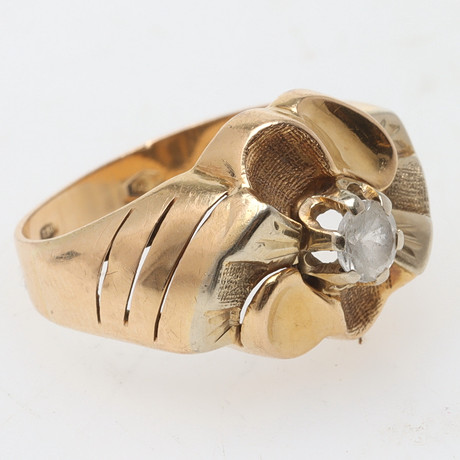 RING, 18K guld med topas, Anzio & Apolloni, Vicenza, Italien. på auktion hos Ekenbergs Auktioner