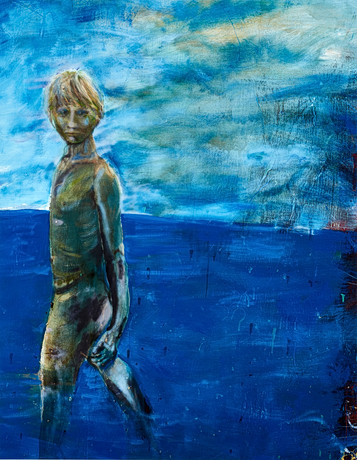 MIKAEL PERSBRANDT (född 1963): "Pojke vid vattnet, AP, upplaga 200, Giclée. på auktion hos Crafoord Auktioner Stockholm