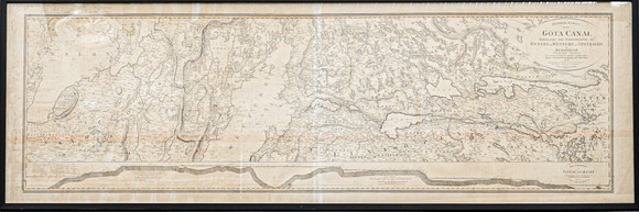 GÖTA KANAL - KARTA AV CARL OCH JACOB FORSSELL, 1810 /1823. på auktion hos Södermanlands Auktionsverk