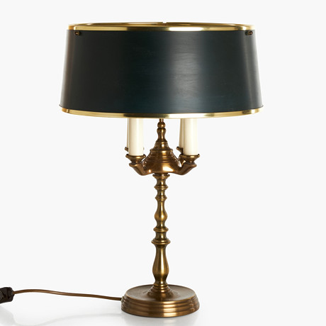 BORDSLAMPA, typ 5952, Einar Bäckströms Metallvarufabrik, 1900-talets mitt, 4 ljuspunkter. på auktion hos Crafoord Auktioner Stockholm