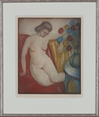 GUSTAV CRONER. akvatintetsning, signerad och numrerad 89/110. på auktion hos Gomér & Andersson Norrköping