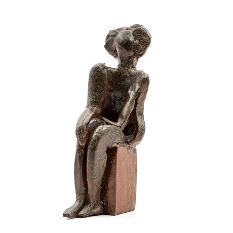LISA LARSON. Skulptur / Figurin, Unik, Stengods 1900-tal. på auktion hos Norrlands Auktionsverk